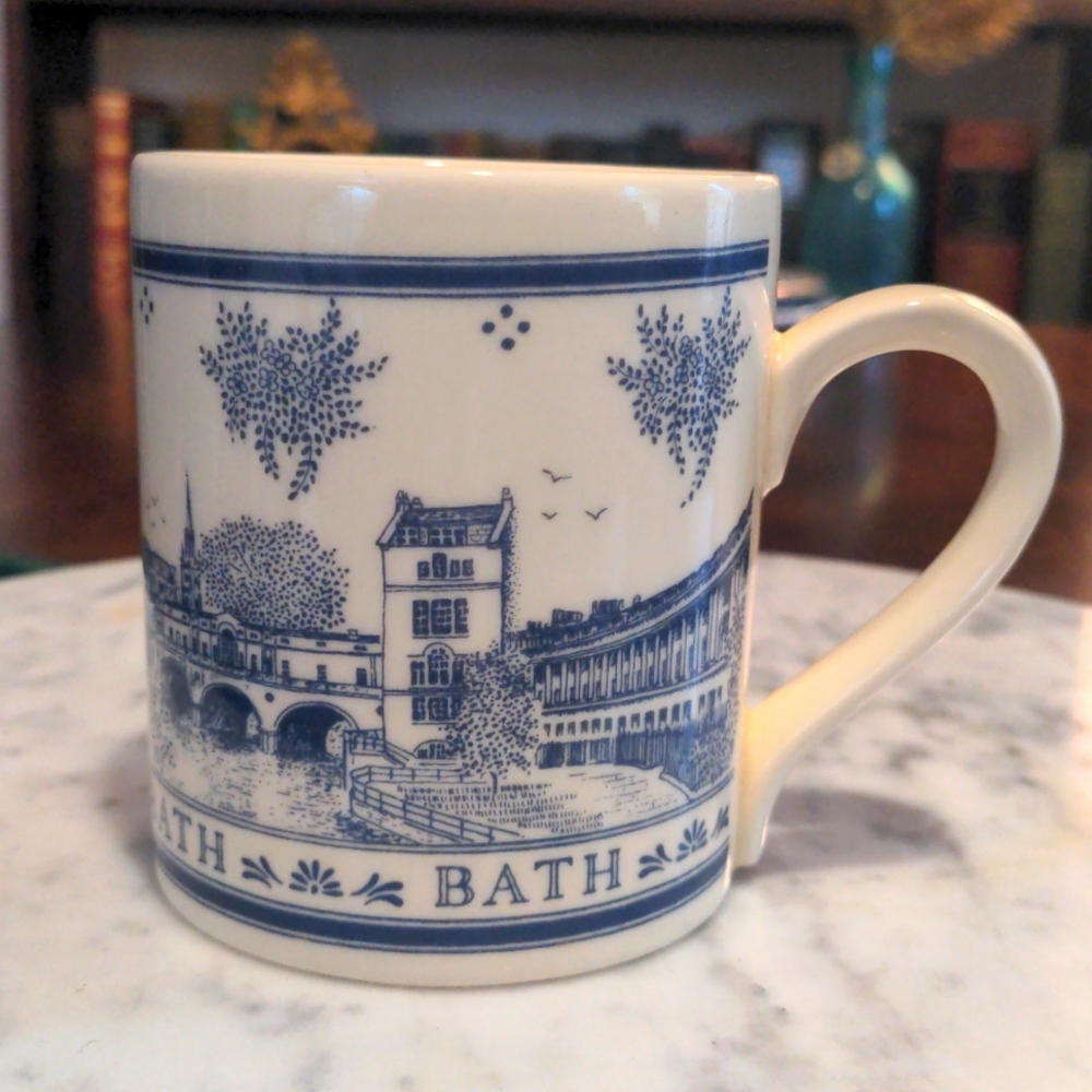 Blue and White "Bath" Mug - Scotland